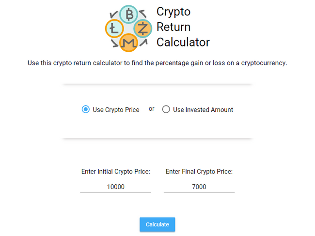 cryptocurrency investment calculator